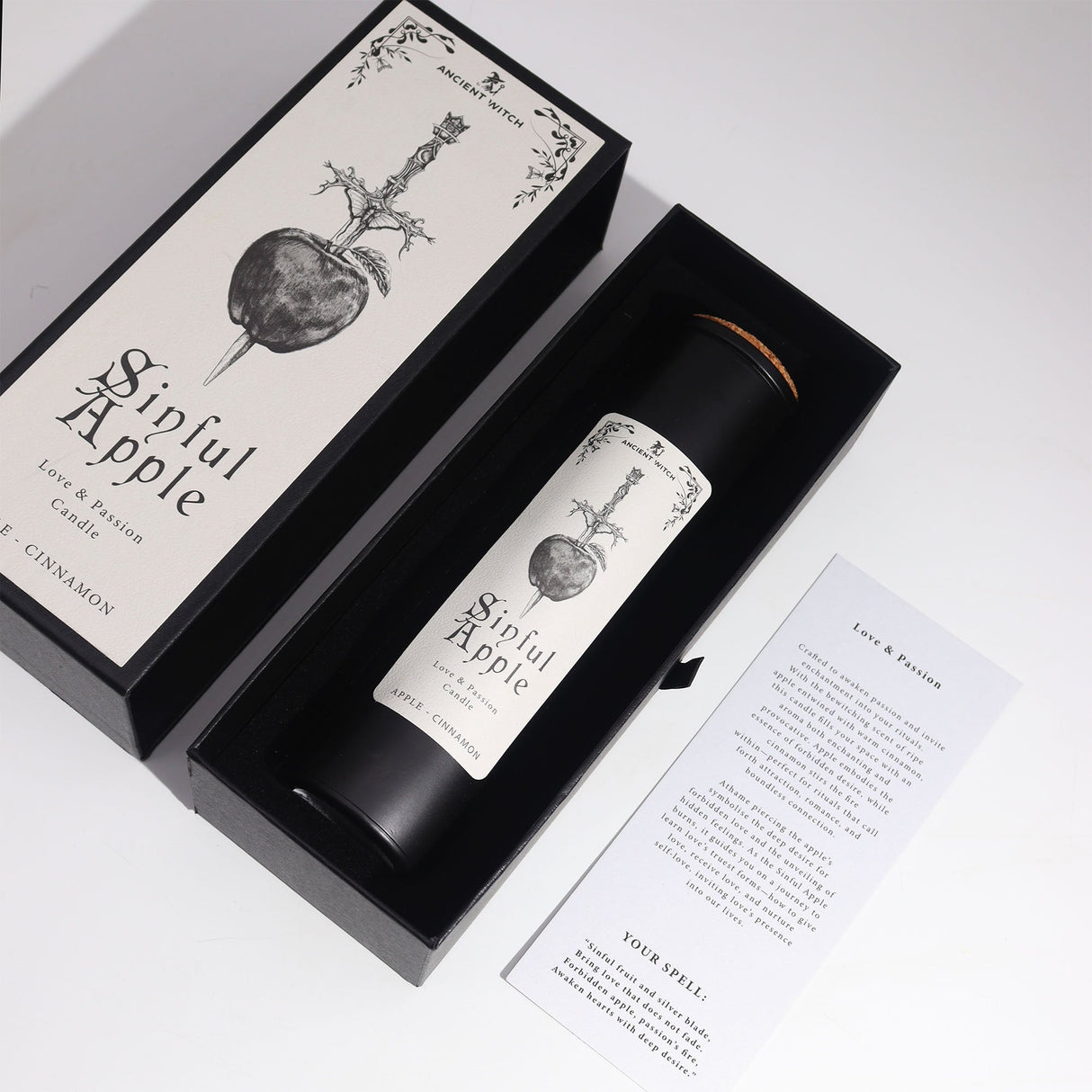 Ancient Witch Ritual Candles - Sinful Apple - SHAMTAM.COM