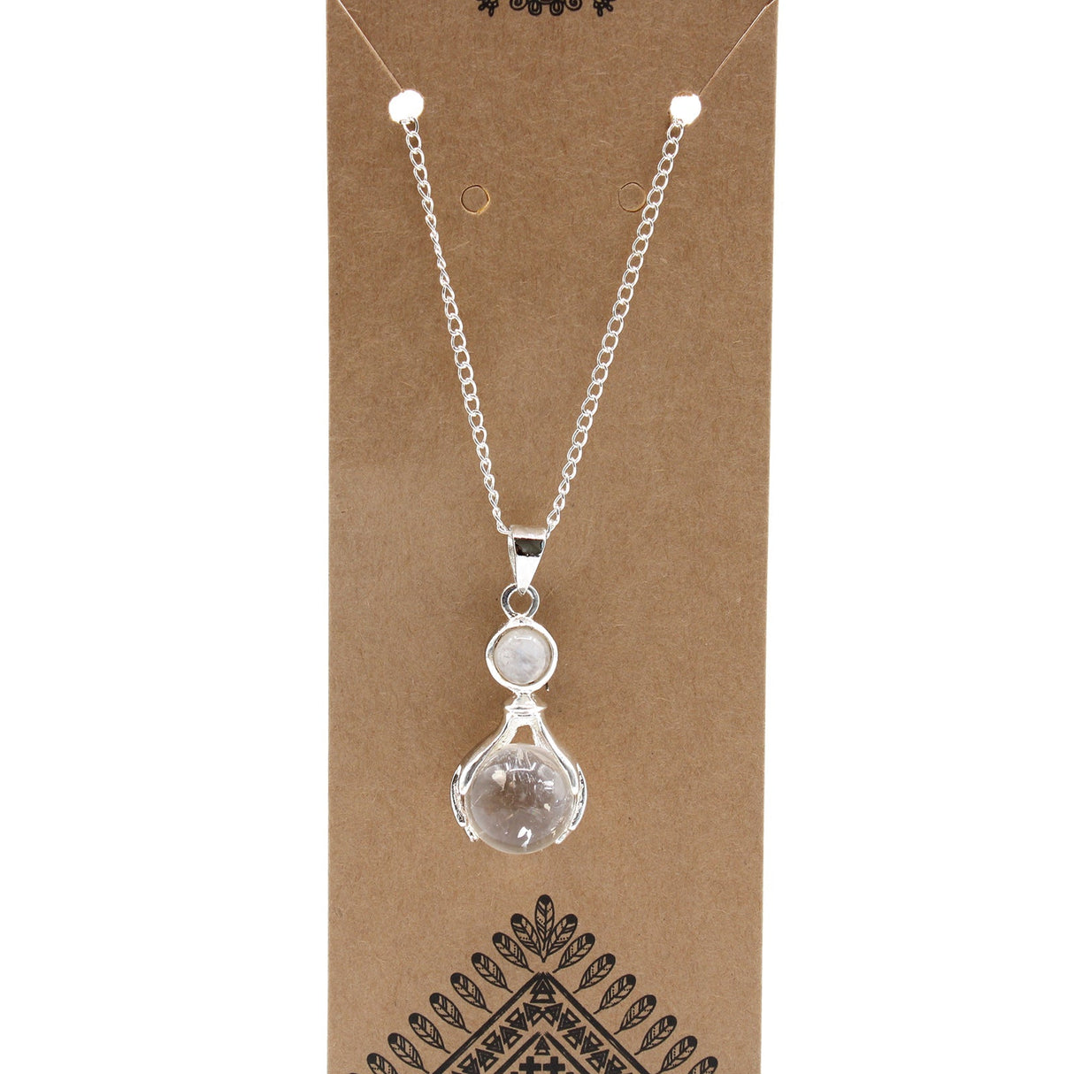 Rock Quartz Pendant Healing Hands Crystal Gemstone - SHAMTAM.COM