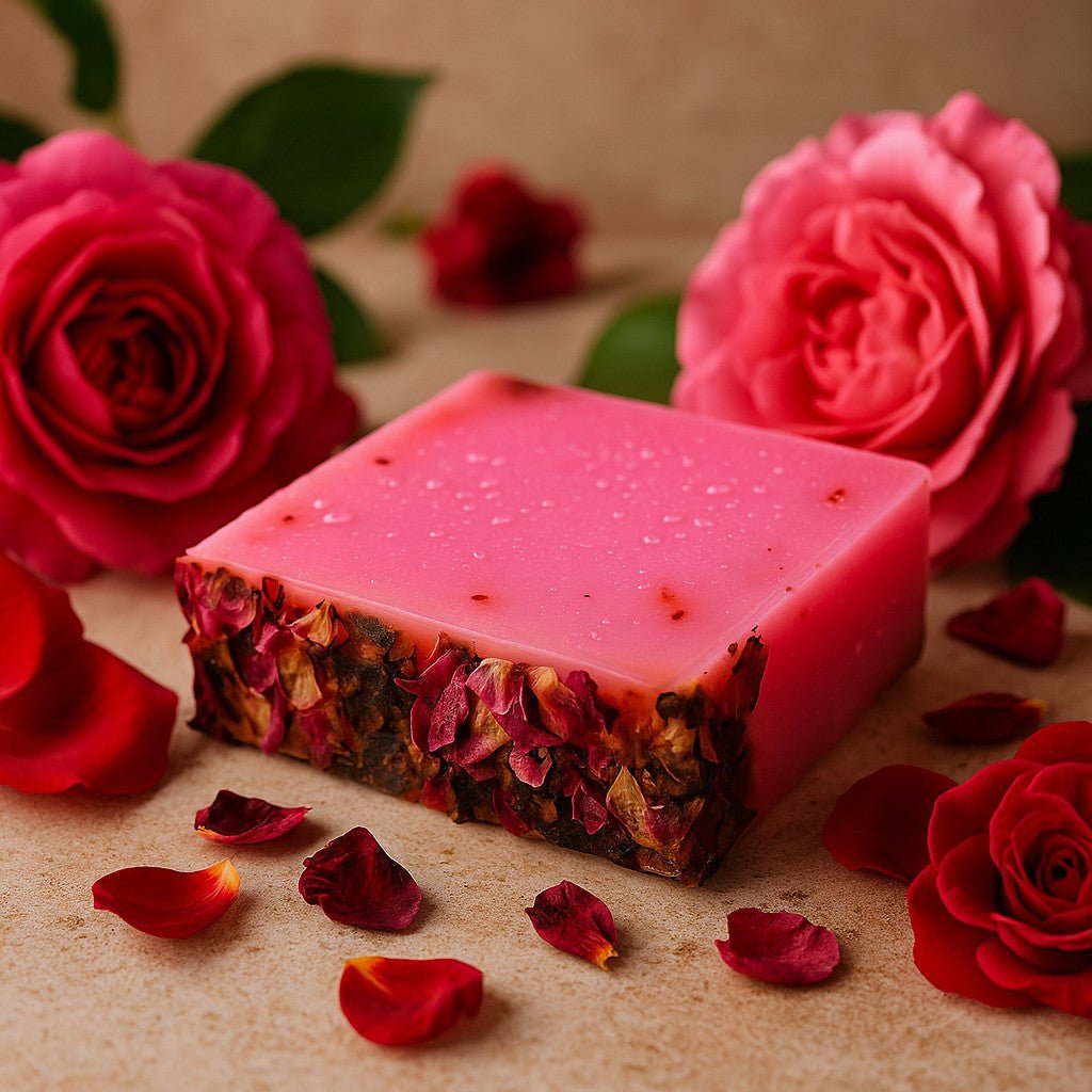 Rose Petal Soap Bar - 100g - SHAMTAM.COM