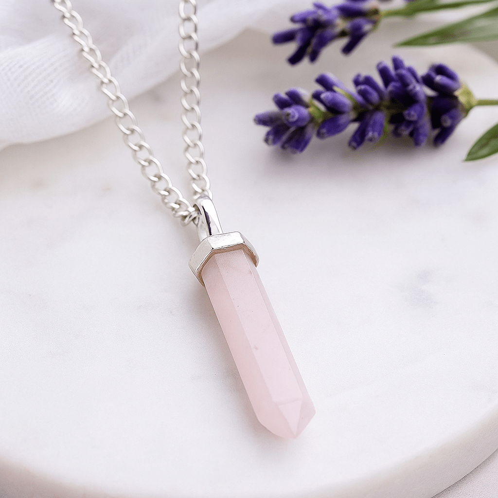 Rose Quartz Point Pendant - SHAMTAM.COM
