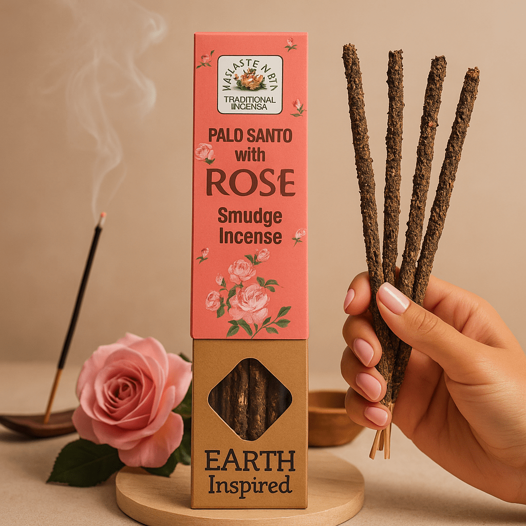 Rose Smudge Incense Sticks Pack of 9 - SHAMTAM.COM