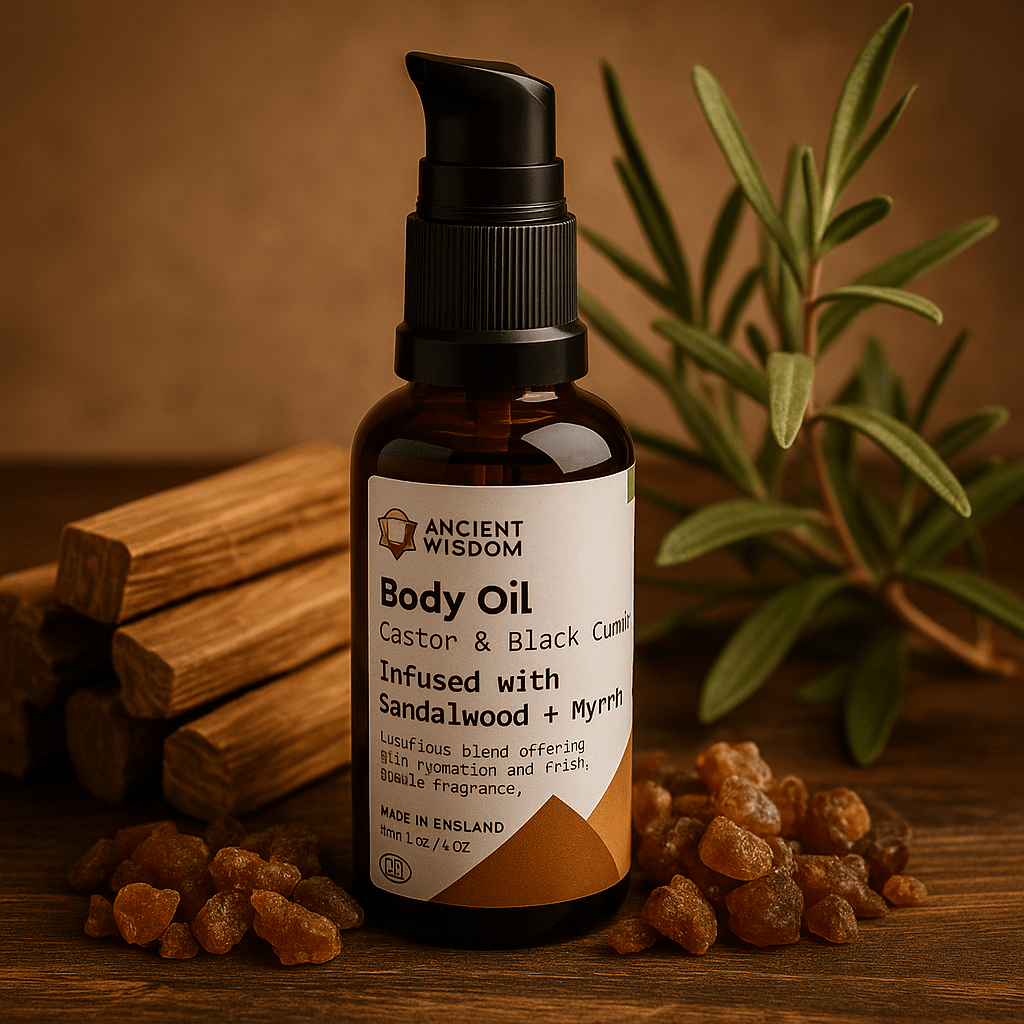 Sandalwood and Myrrh Organic Body Oil 50ml - SHAMTAM.COM