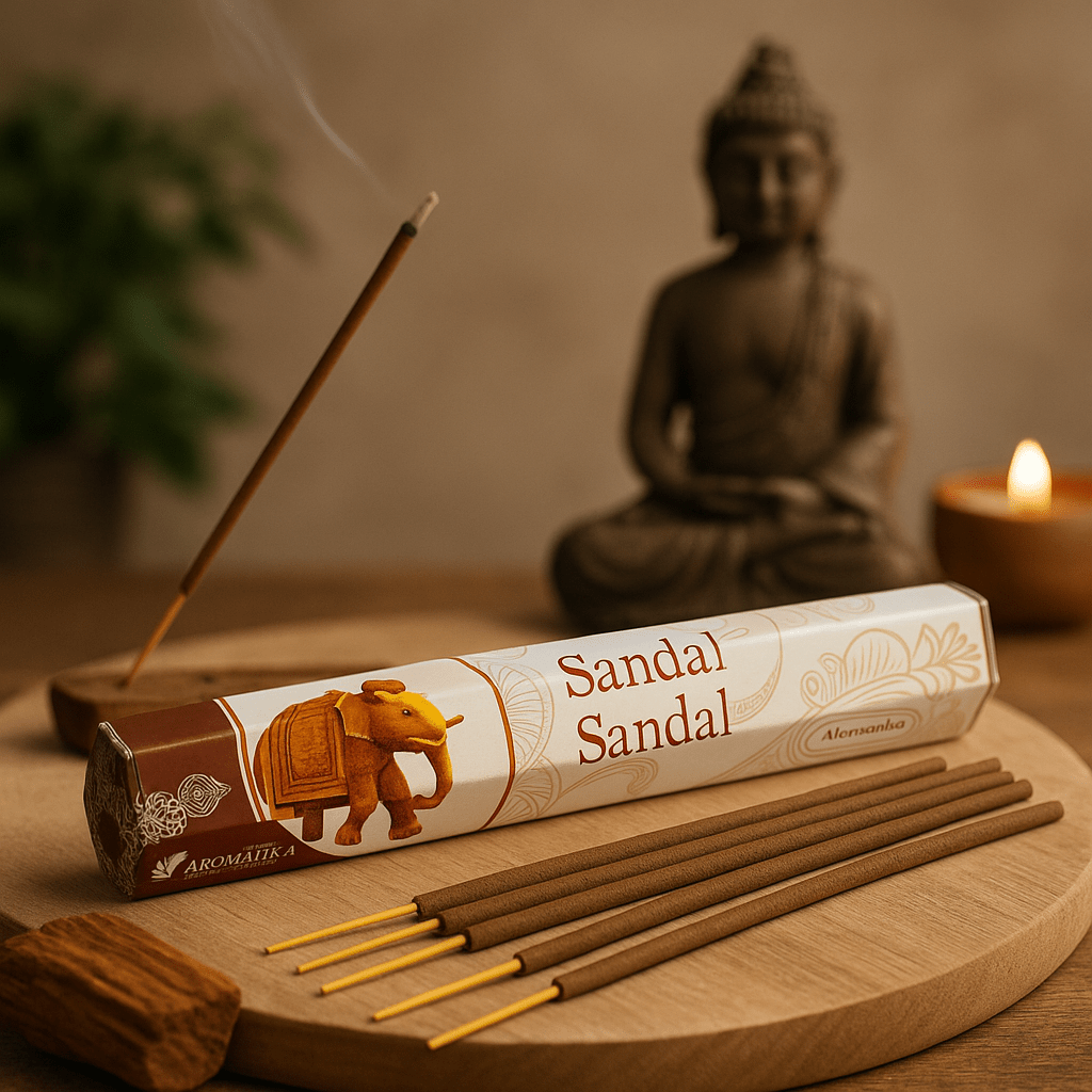 Sandalwood Incense Sticks, 20 Count - SHAMTAM.COM