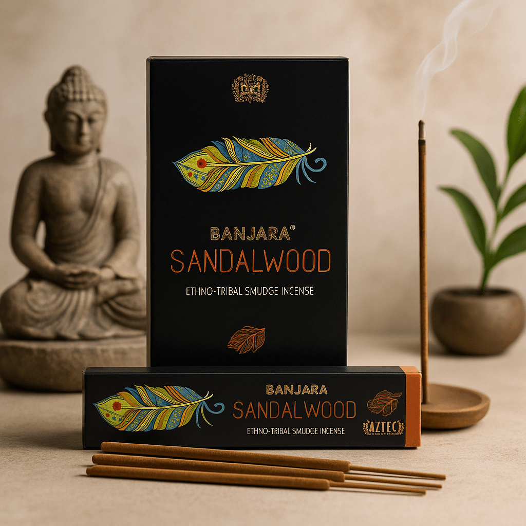 Sandalwood Incense Sticks, Banjara - SHAMTAM.COM