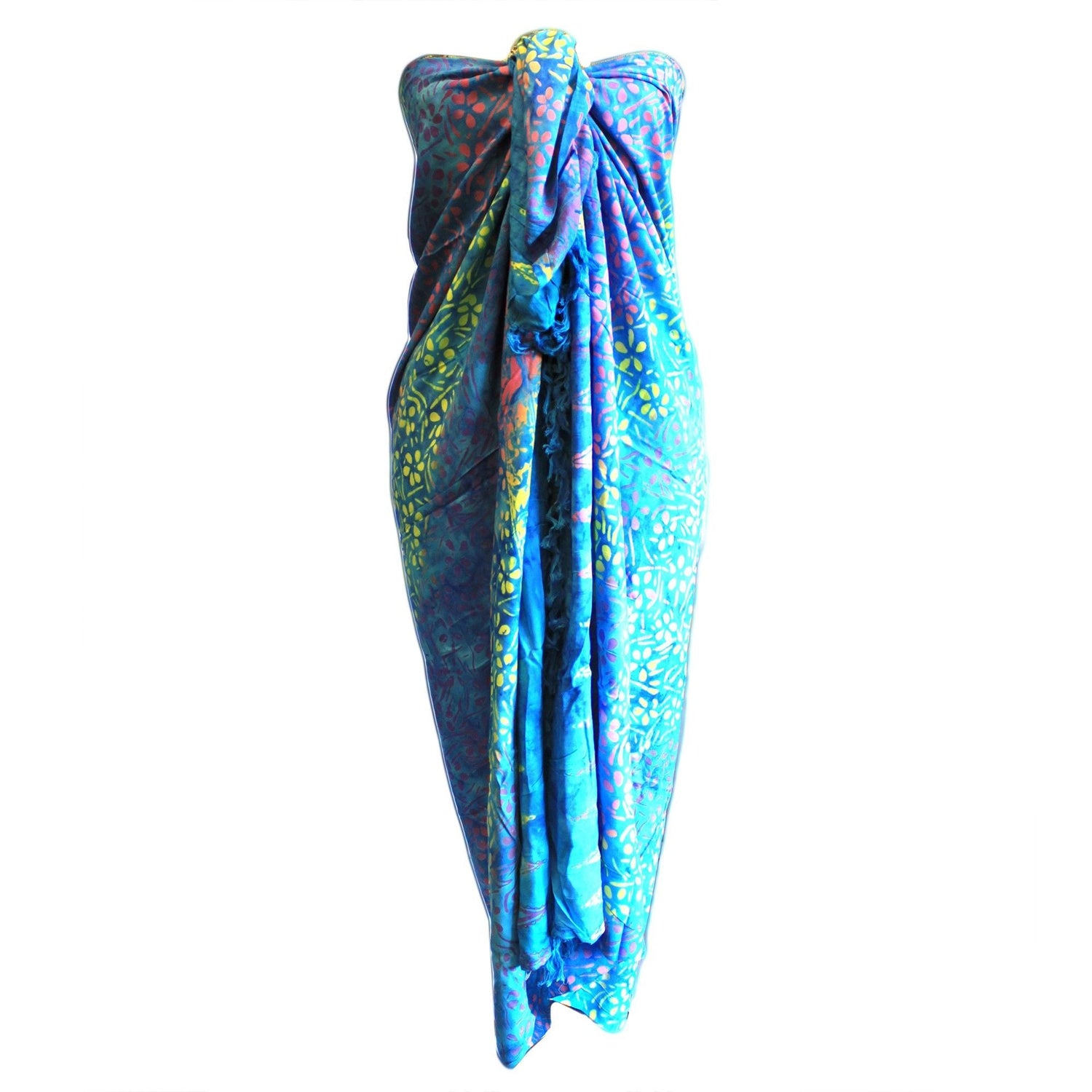 Sarong Bali Floral Rayon, 4 Colors - SHAMTAM.COM