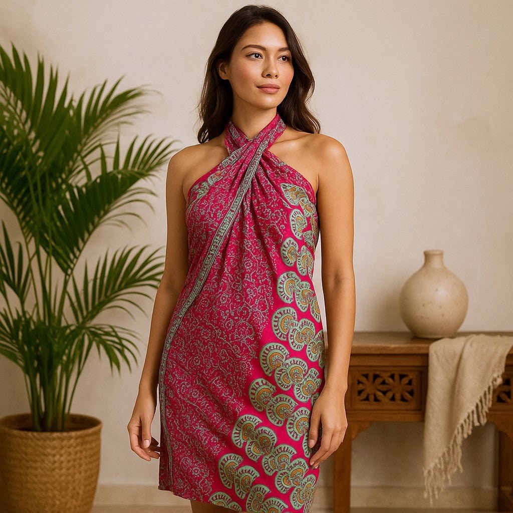 Teal Purple Mandala Sarongs