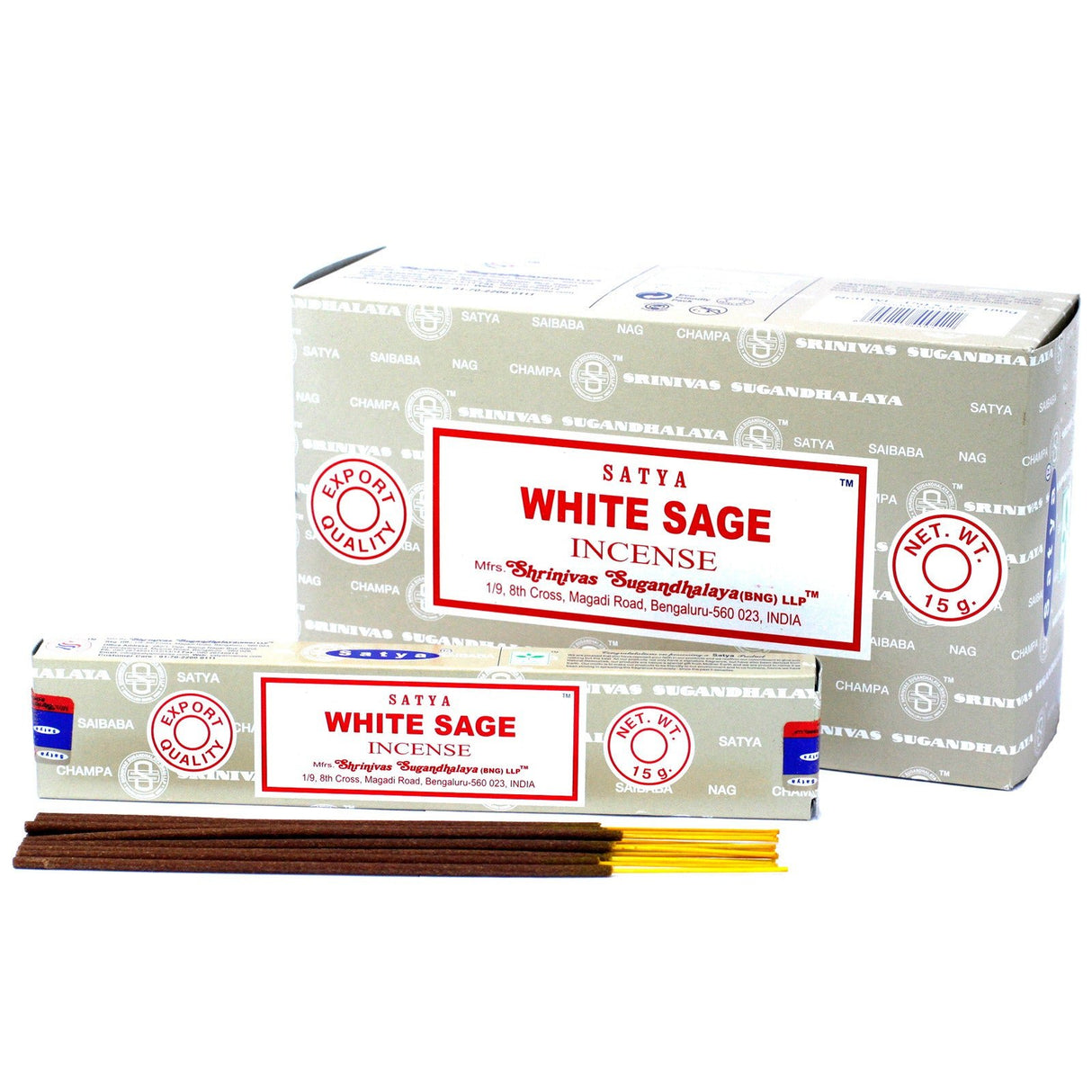 White Sage Incense - Satya 15g - SHAMTAM.COM