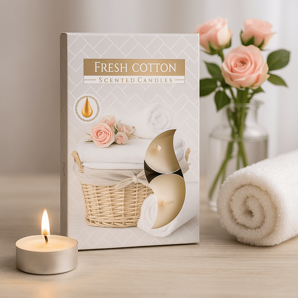 Scented Tealight Candles - Fresh Cotton - SHAMTAM.COM