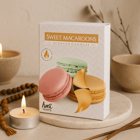 Scented Tealight Candles Macaroon Set of 6 - SHAMTAM.COM