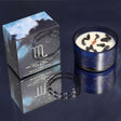 Scorpio Zodiac Crystal Candle & Gemstone Bracelet Set - Obsidian Dark Coffee Scent with Smoky Quartz, Lapis Lazuli, and Black Obsidian - SHAMTAM.COM