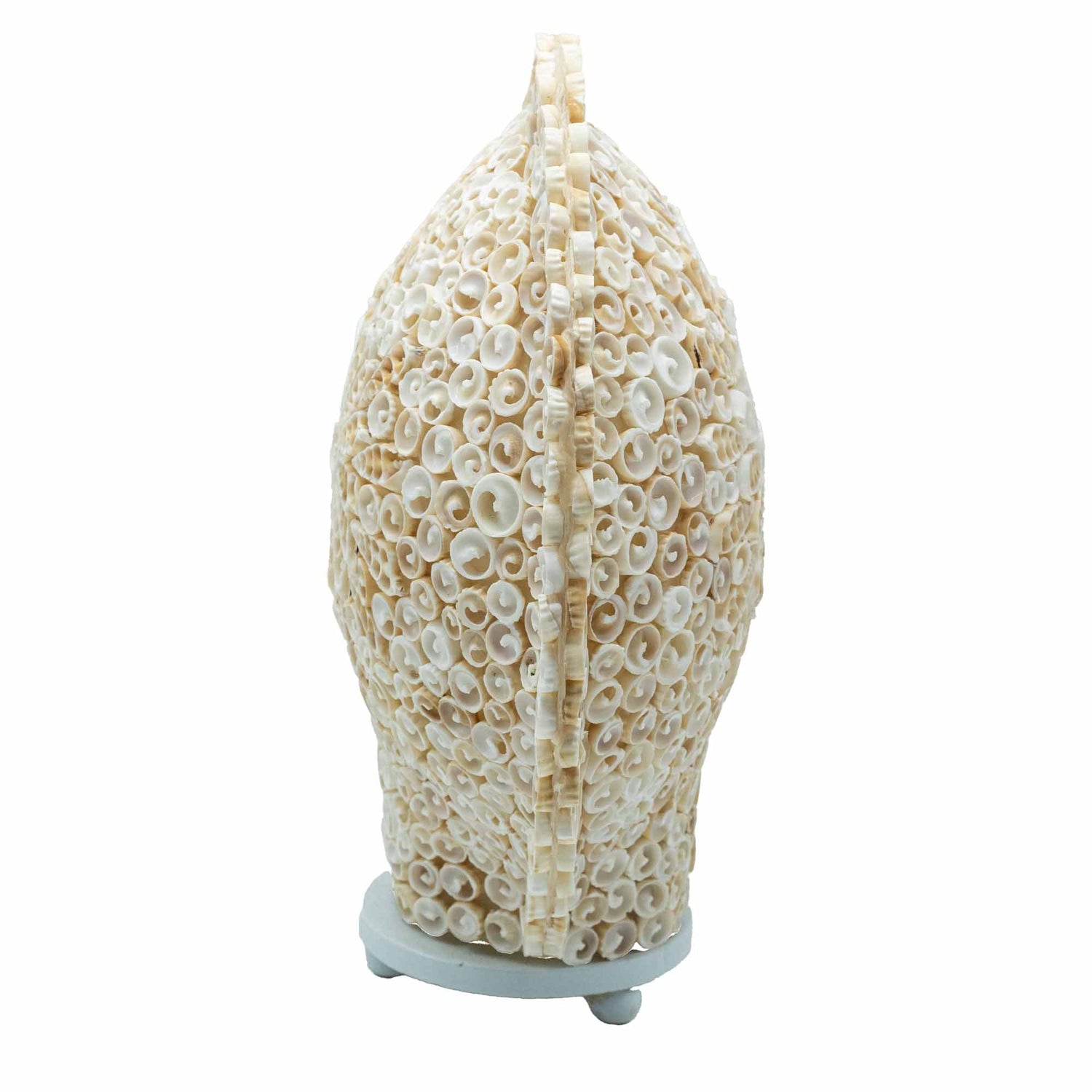Boho Sea Shell Lamp - Cut Art Shell Large Round - 30cm - SHAMTAM.COM