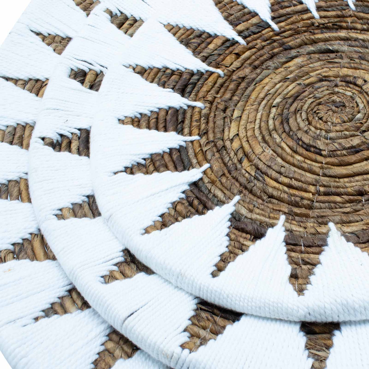 Set of Three Seagrass Bowls Wall Art - Cream - SHAMTAM.COM