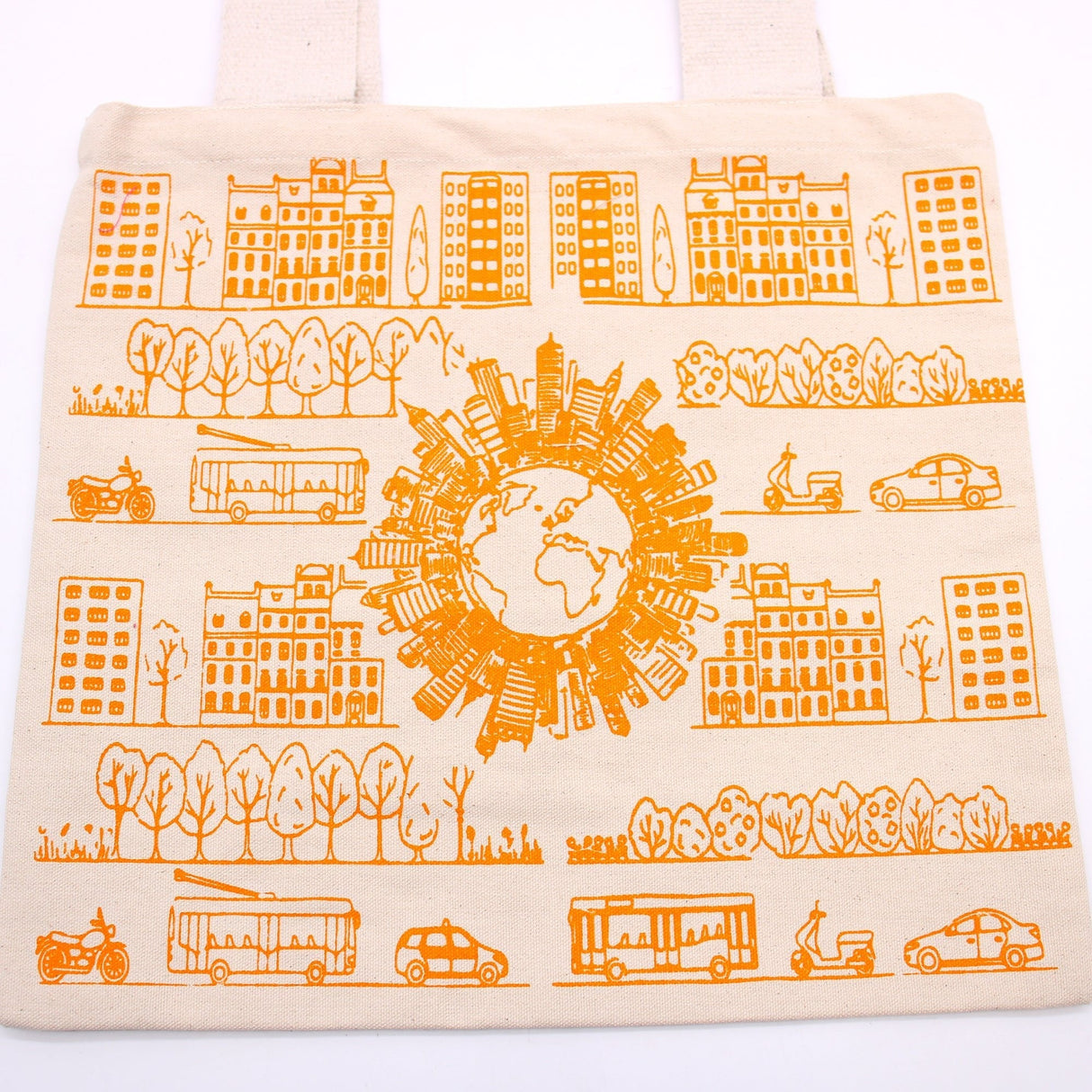 Shopping Bag - 38x42cm - City Life - 10oz - SHAMTAM.COM