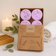 Relaxing Shower Steamers Gift Set of 4 - Vegan, Cruelty - Free, All - Natural Essential Oils | Calming Clary Sage, Lemon, Lavender Aroma - SHAMTAM.COM