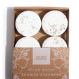 Ancient Wisdom Mood Boost Shower Steamers Gift Set - All - Natural Essential Oils, Vegan & Cruelty - Free, Made in Sheffield, UK - Uplifting Aromatherapy with Grapefruit, Bergamot, Rosemary, Lemon Tea Tree - Set of 4 - SHAMTAM.COM