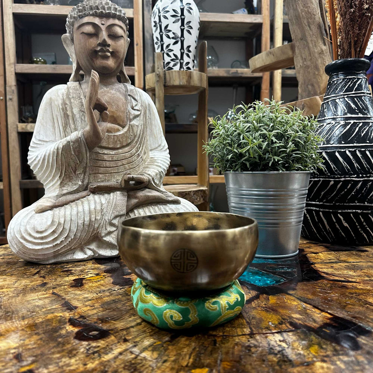 Singing Bowl Cushion 10cm for 12 - 14cm Bowl - Blue - SHAMTAM.COM