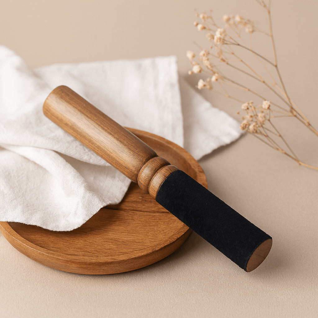 Singing Bowl Wooden Mallet 13cm Tube Handle - SHAMTAM.COM
