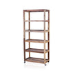 Six Shelf Display with Casters - Recycled Wood - SHAMTAM.COM