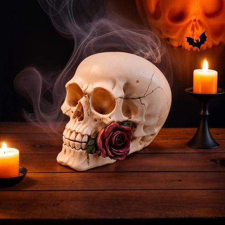 Skull with Rose - SHAMTAM.COM