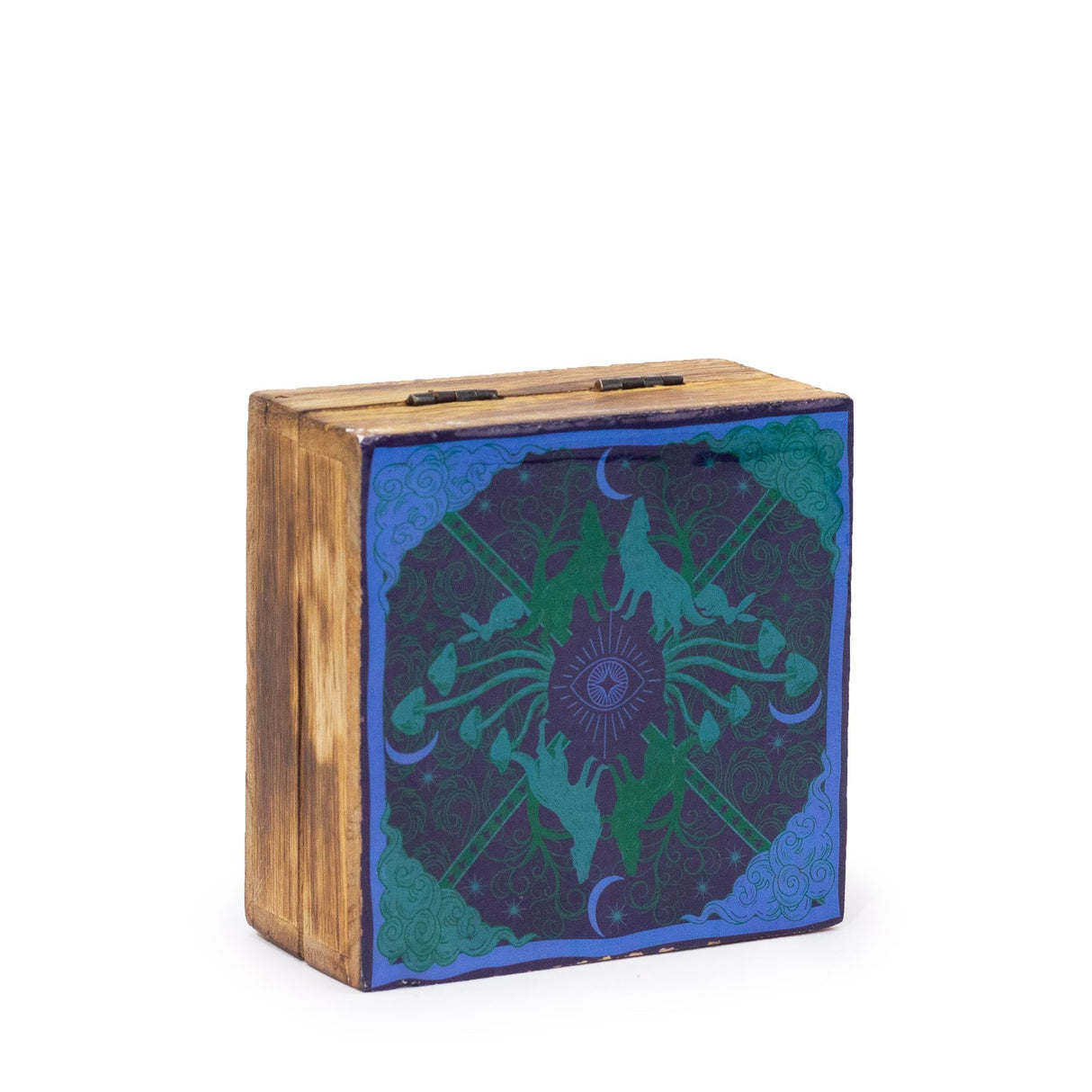 Hop Hare Small Enameled Square Box - Wolf & Moon - SHAMTAM.COM
