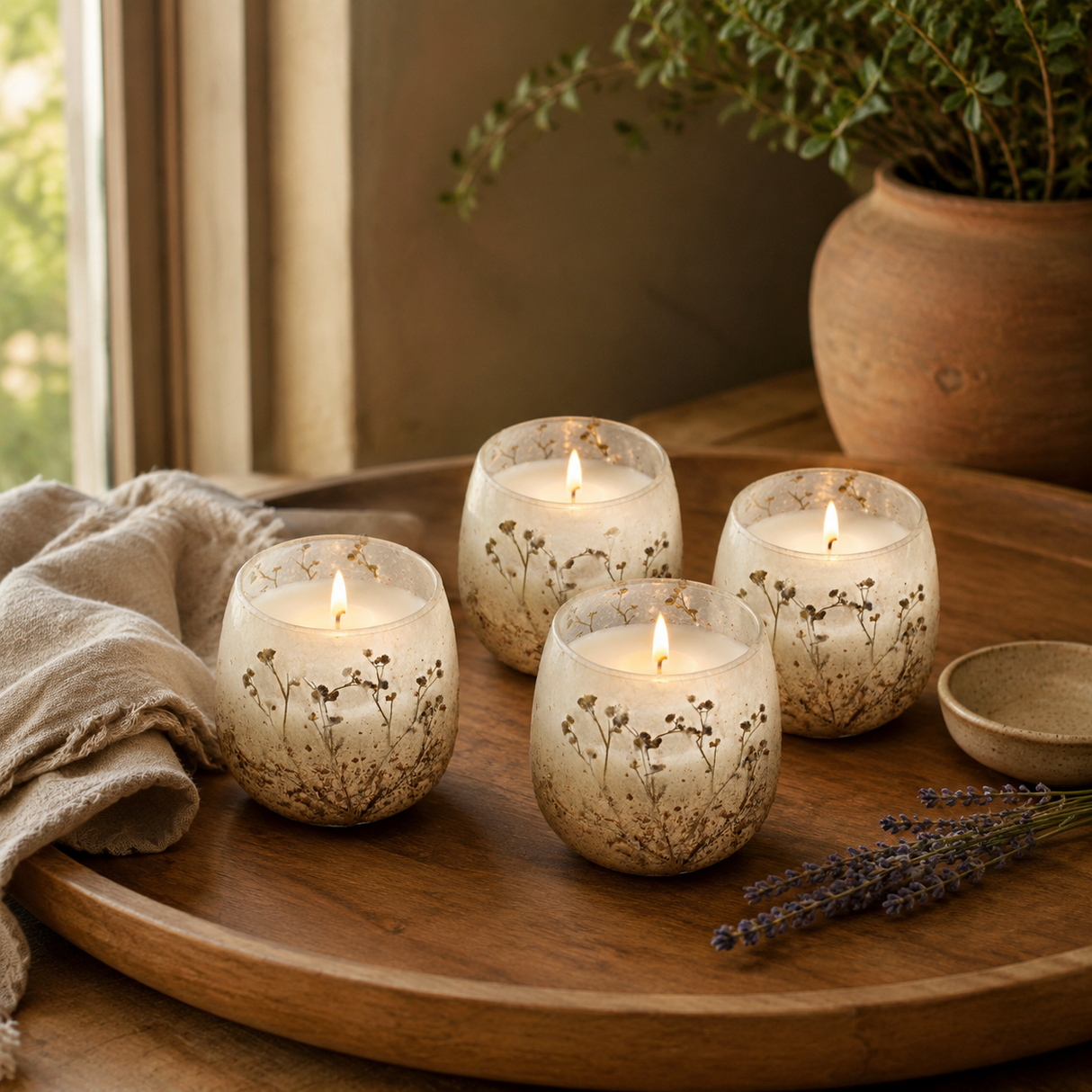 Candele in Piccolo Barattolo di Vetro - Wildlight Woods