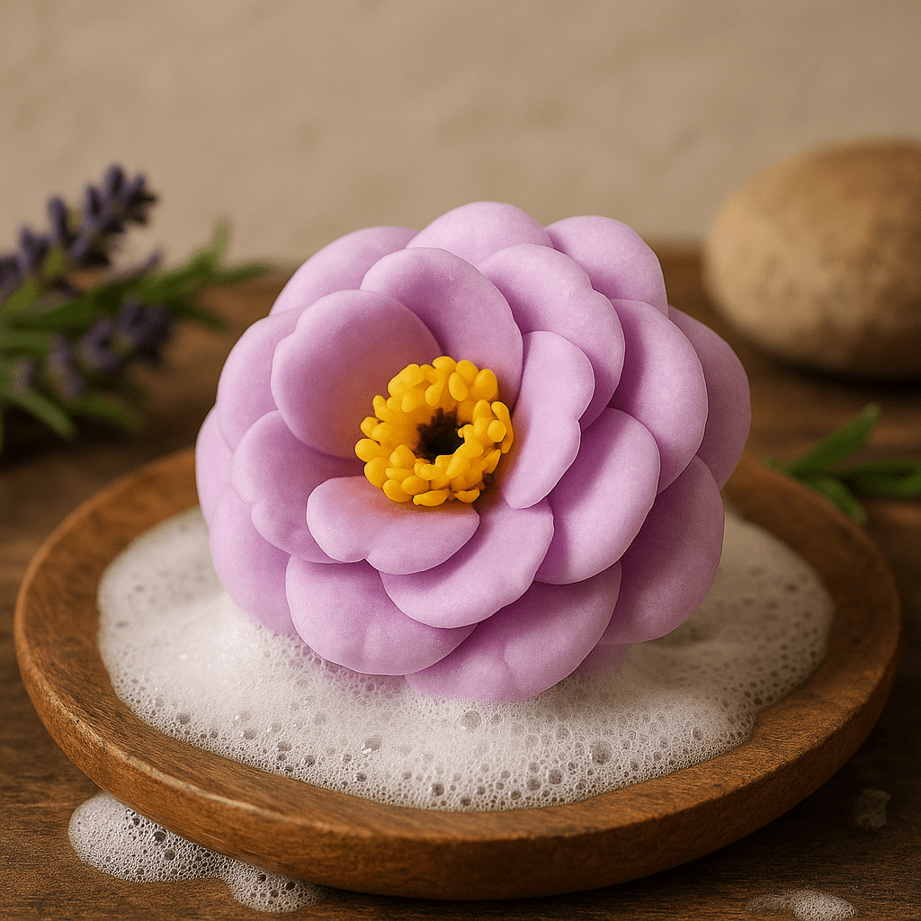 Soap Flowers Camellia Light Purple 10 Pack - SHAMTAM.COM