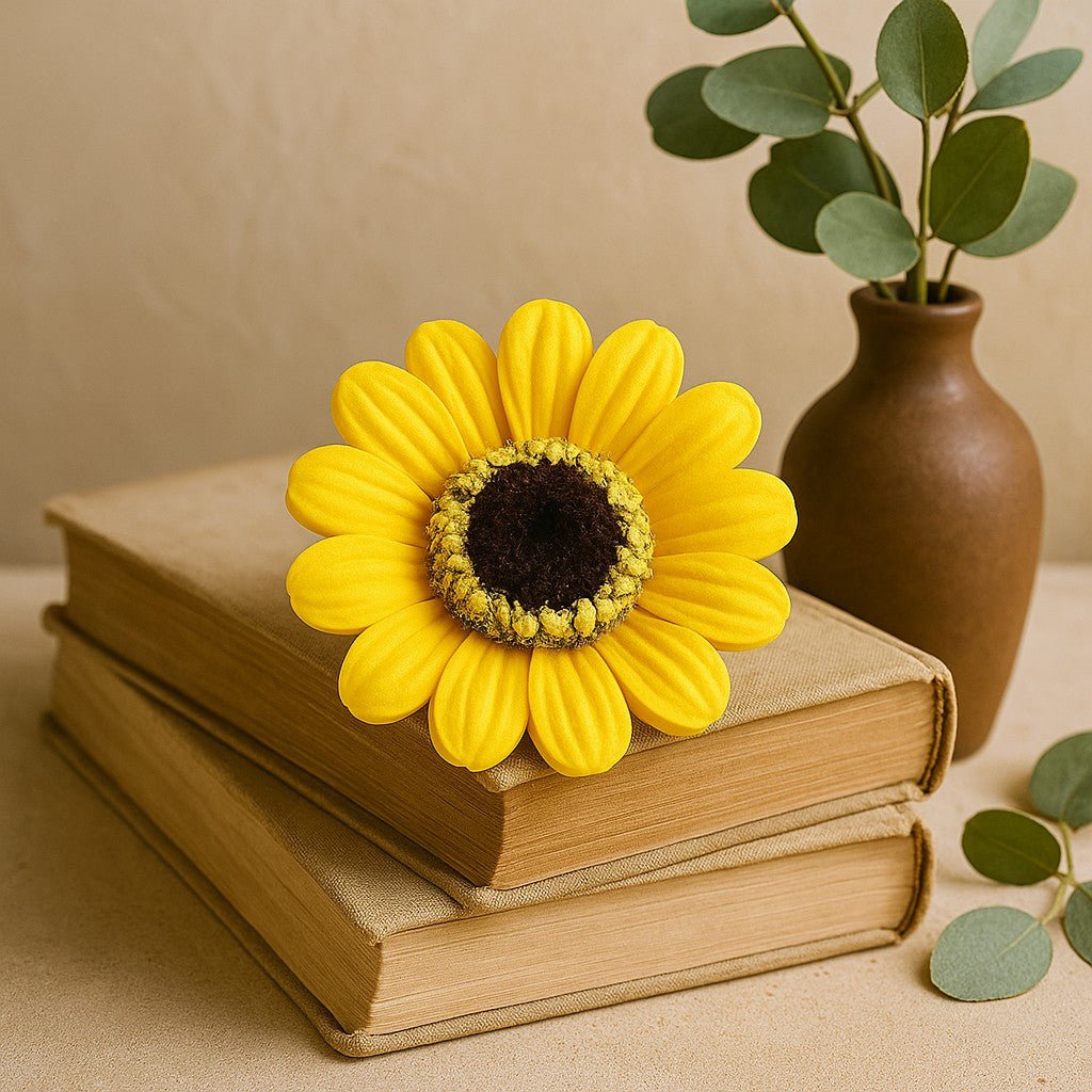 Soap Flowers Small Sunflower Yellow, 10 Pieces - SHAMTAM.COM