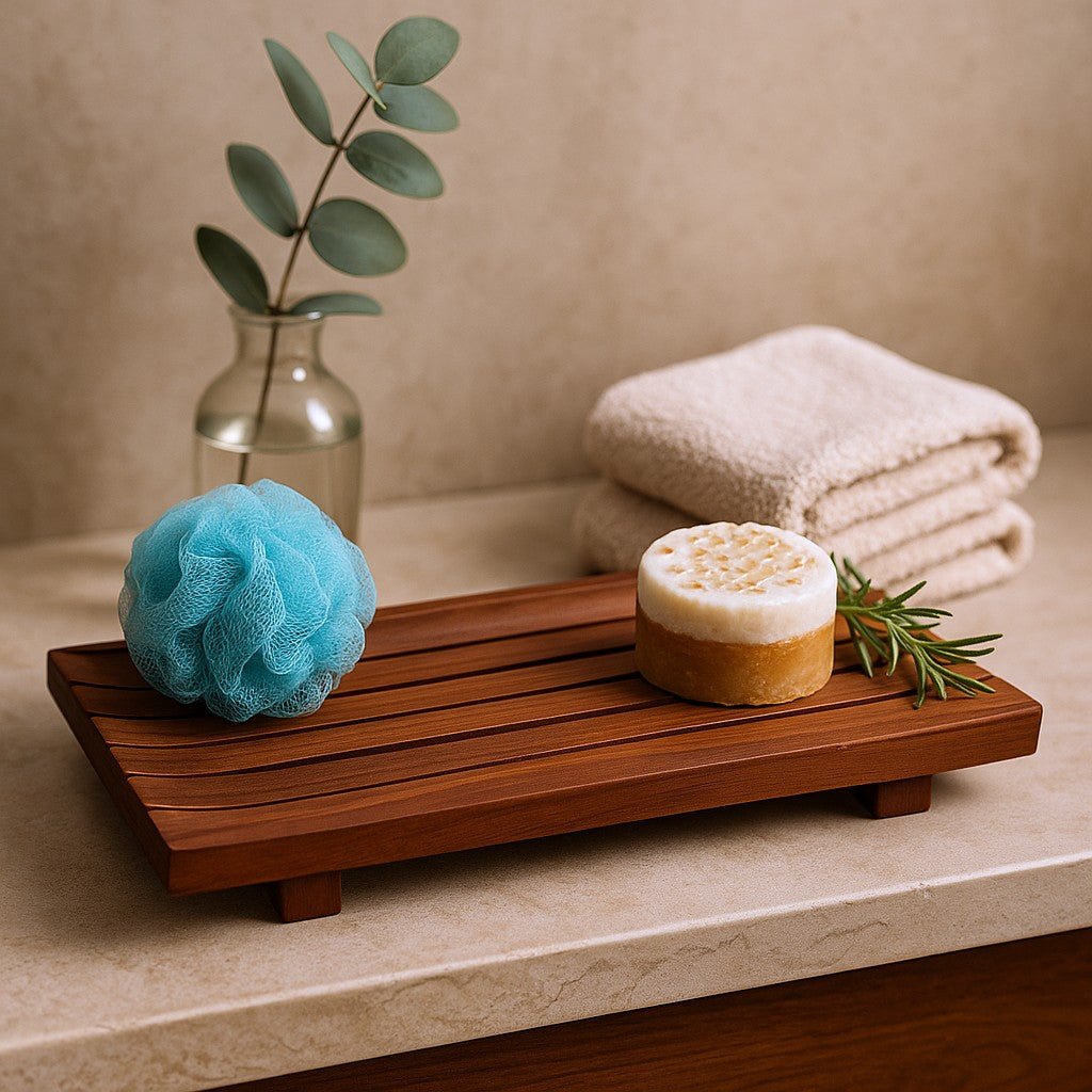 Soap Loaf Tray Large Mahogany - SHAMTAM.COM
