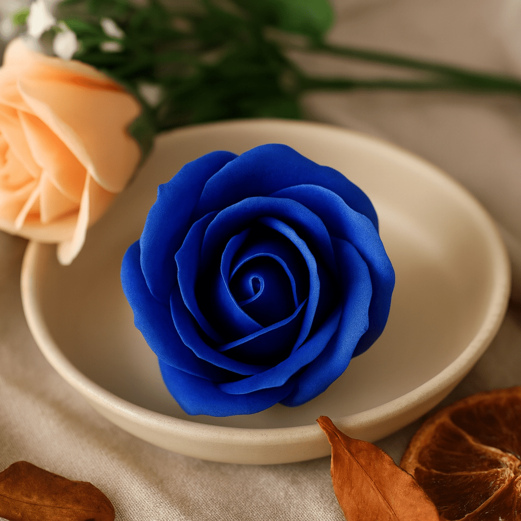 Soap Roses, Royal Blue 10 Pieces - SHAMTAM.COM