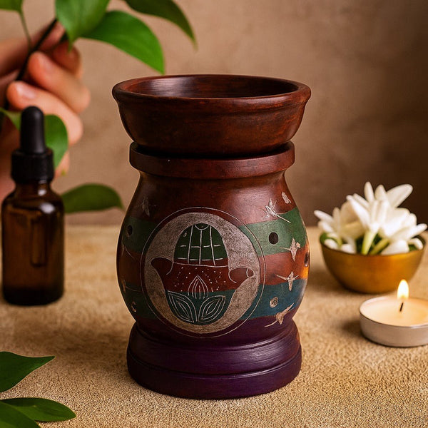 Aromalampa Mýdlový kámen Ruka Hamsa 10 cm