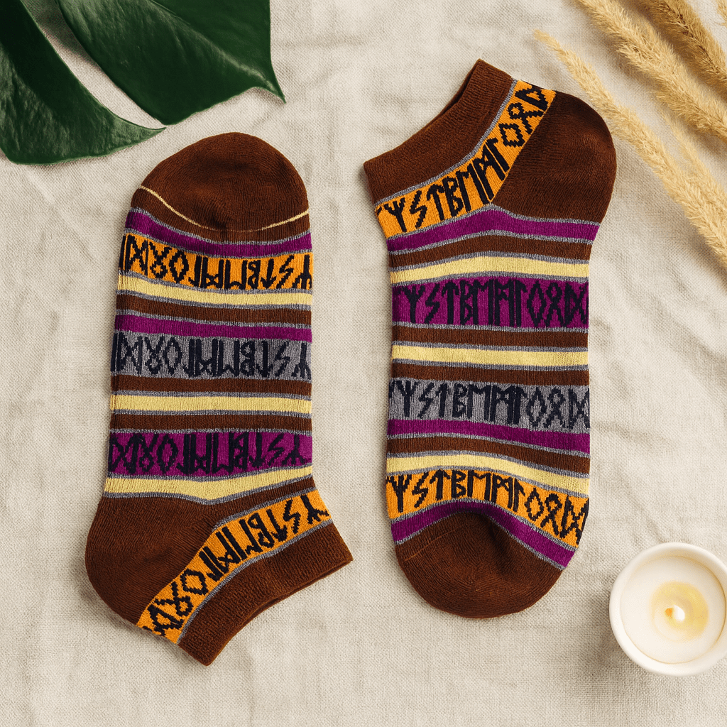 Socks Low Cut Rune Stones S/M 3.5 - 6.5 - SHAMTAM.COM