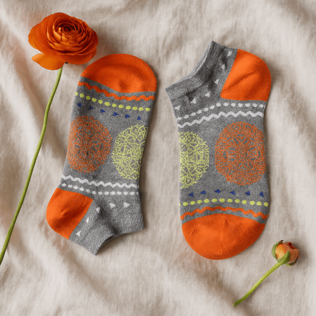 Socks Low Flowers of Life S/M 3.5 - 6.5 - SHAMTAM.COM