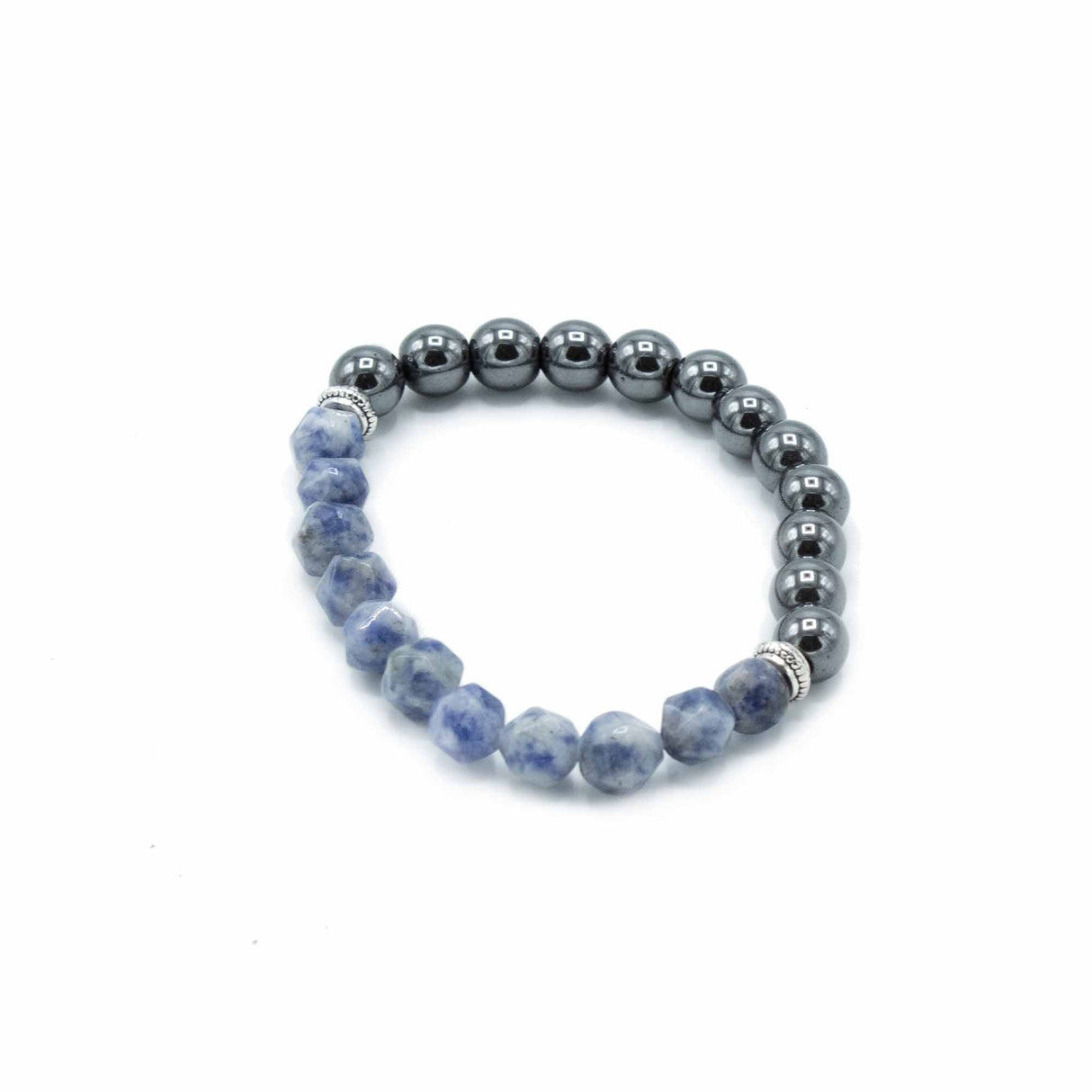Sodalite Bracelet Faceted Magnetic Gemstone - SHAMTAM.COM