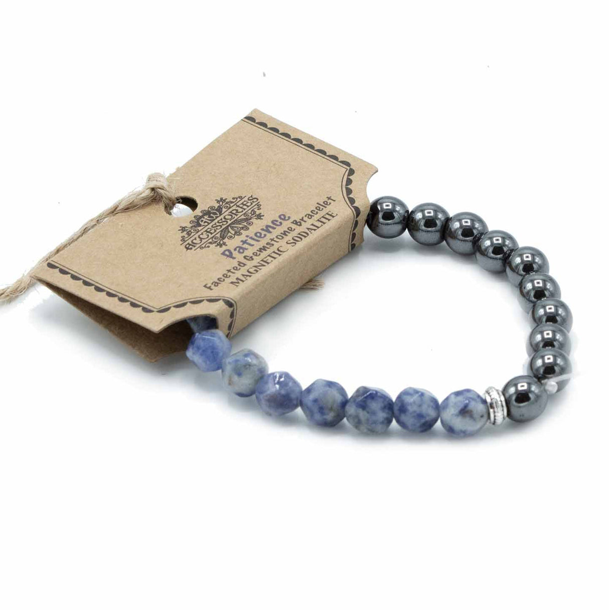 Sodalite Bracelet Faceted Magnetic Gemstone - SHAMTAM.COM
