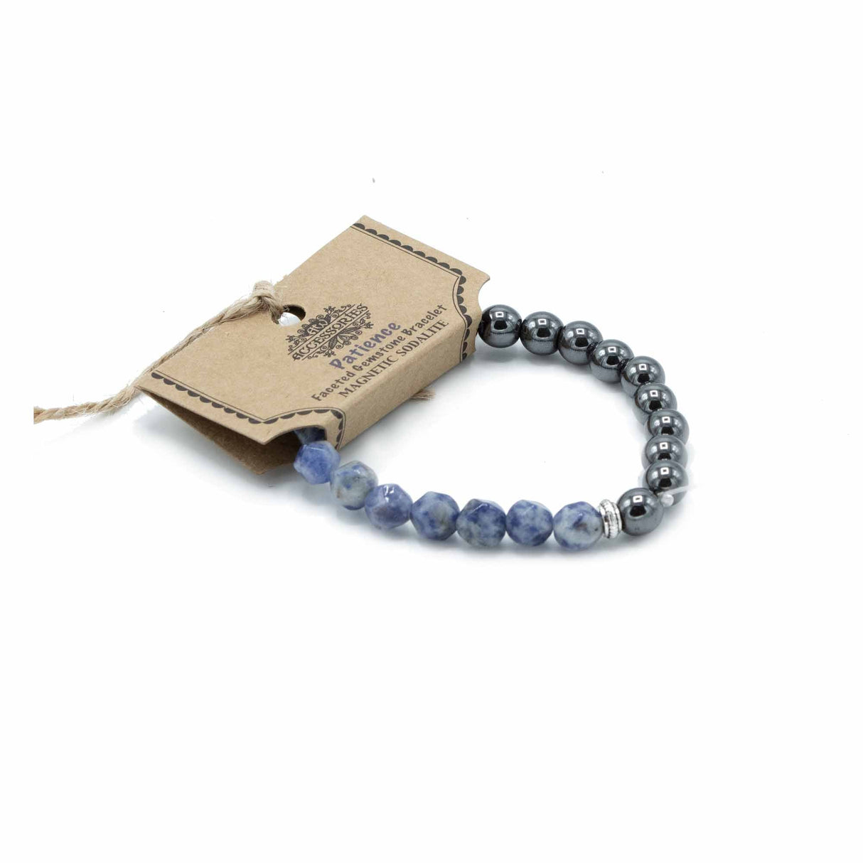 Sodalite Bracelet Faceted Magnetic Gemstone - SHAMTAM.COM