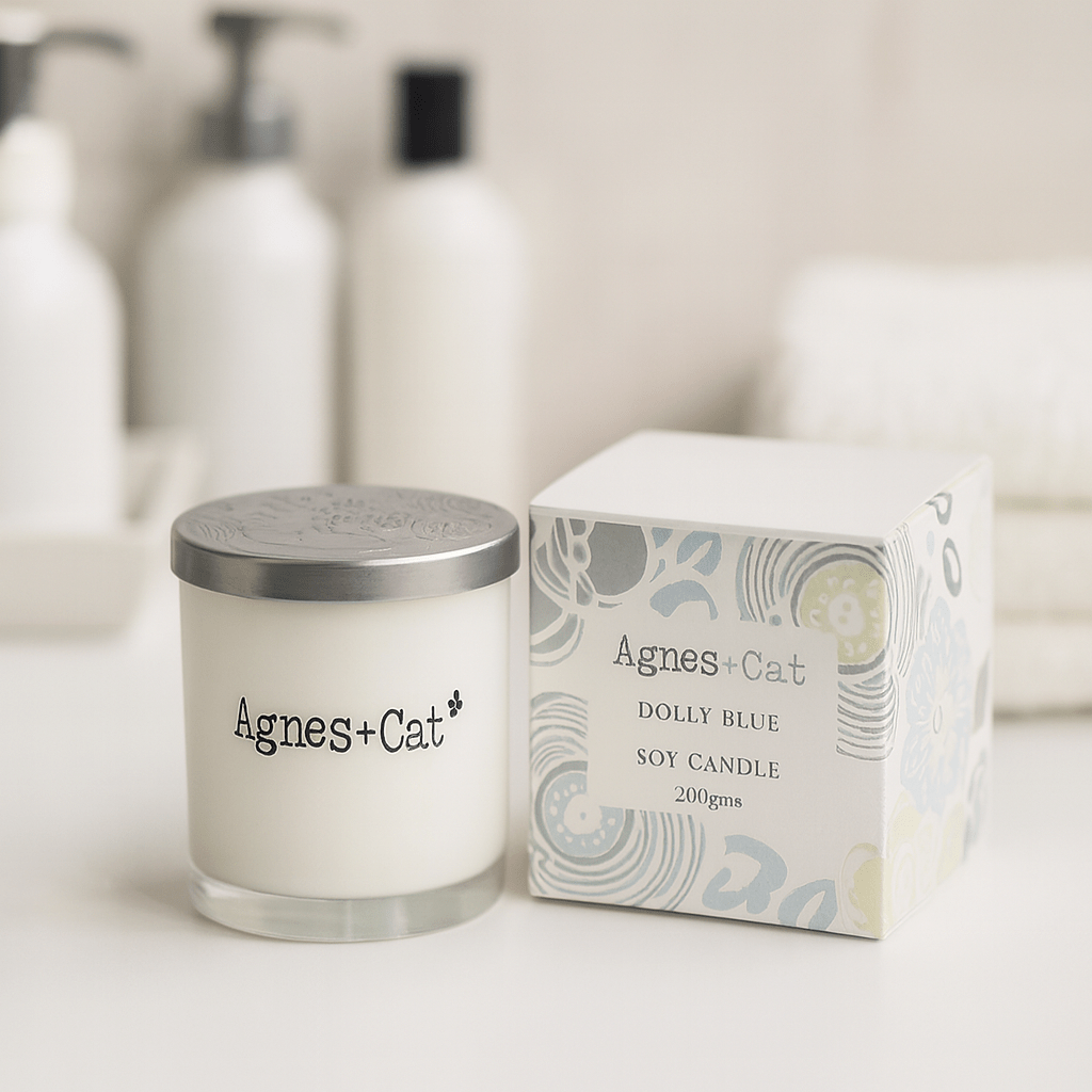 Soy Scented Votive Candle Dolly Blue - SHAMTAM.COM