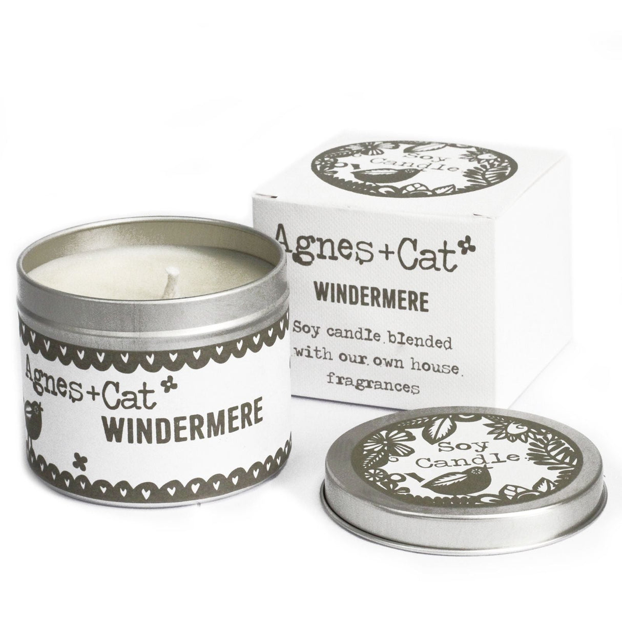 Soy Tin Candle Windermere 200ml Agnes And Cat - SHAMTAM.COM