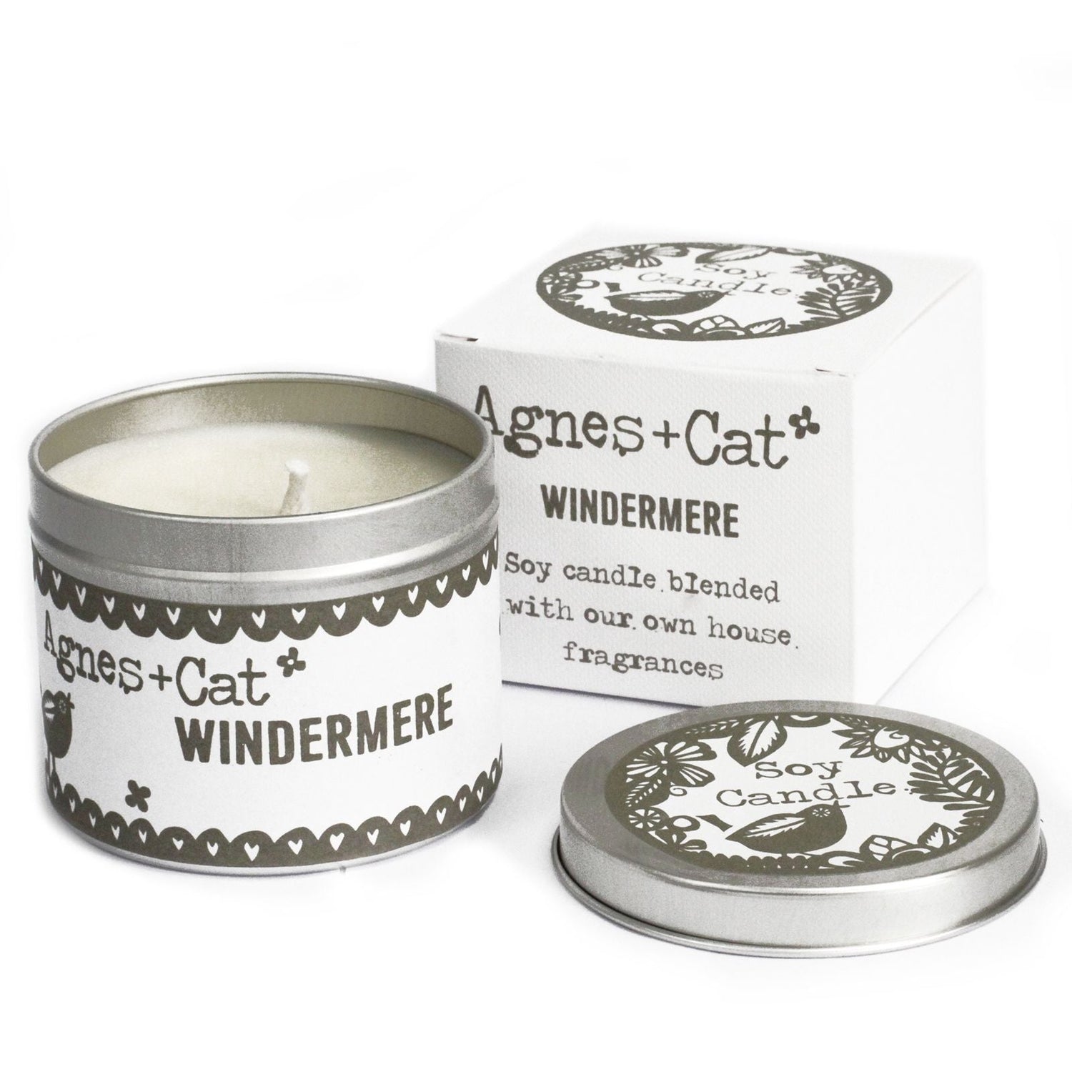Soy Tin Candle Windermere 200ml Agnes And Cat - SHAMTAM.COM