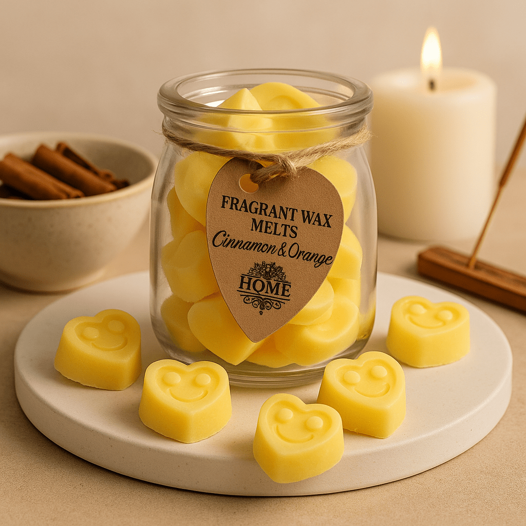 Soy Wax Melts Jar - Cinnamon and Orange - SHAMTAM.COM