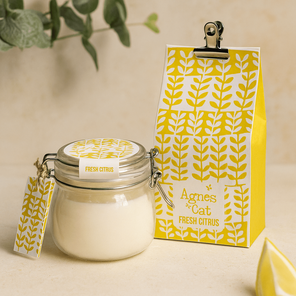 Soy Wax Scented Candle Citrus Kilner Jar 400ml - SHAMTAM.COM