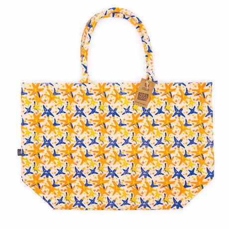Starfish Tote Bag, Abstract Design - SHAMTAM.COM