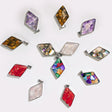 Steel Cased Pendant Diamonds - 12 Assorted Gemstone Chips & Shells (12 pcs) - SHAMTAM.COM