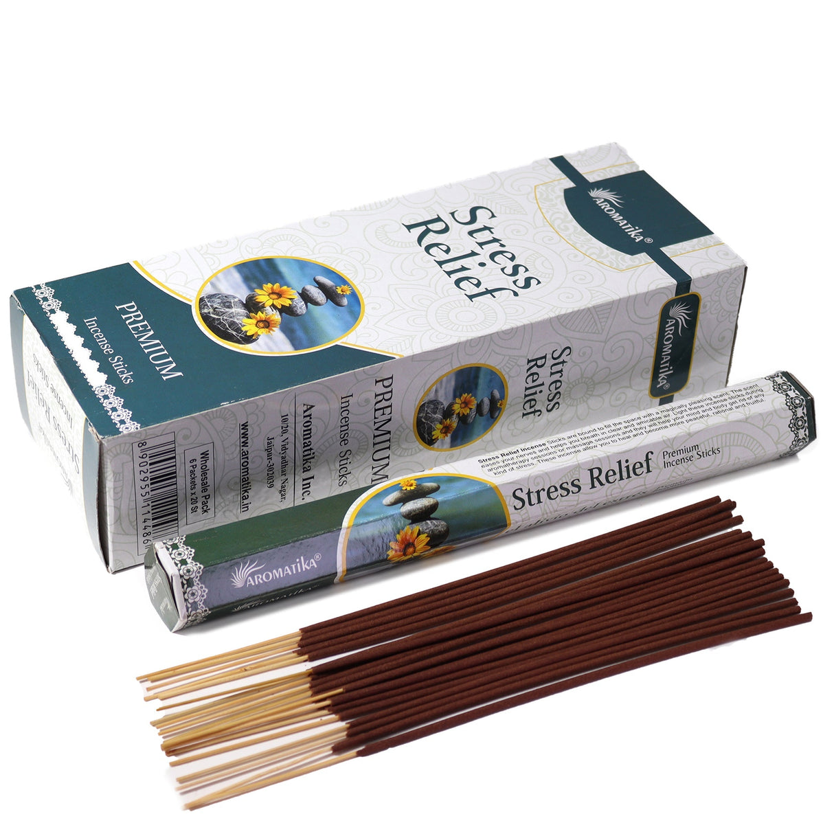 Aromatika Charcoal Free Hex Incense - Stress Relief - SHAMTAM.COM