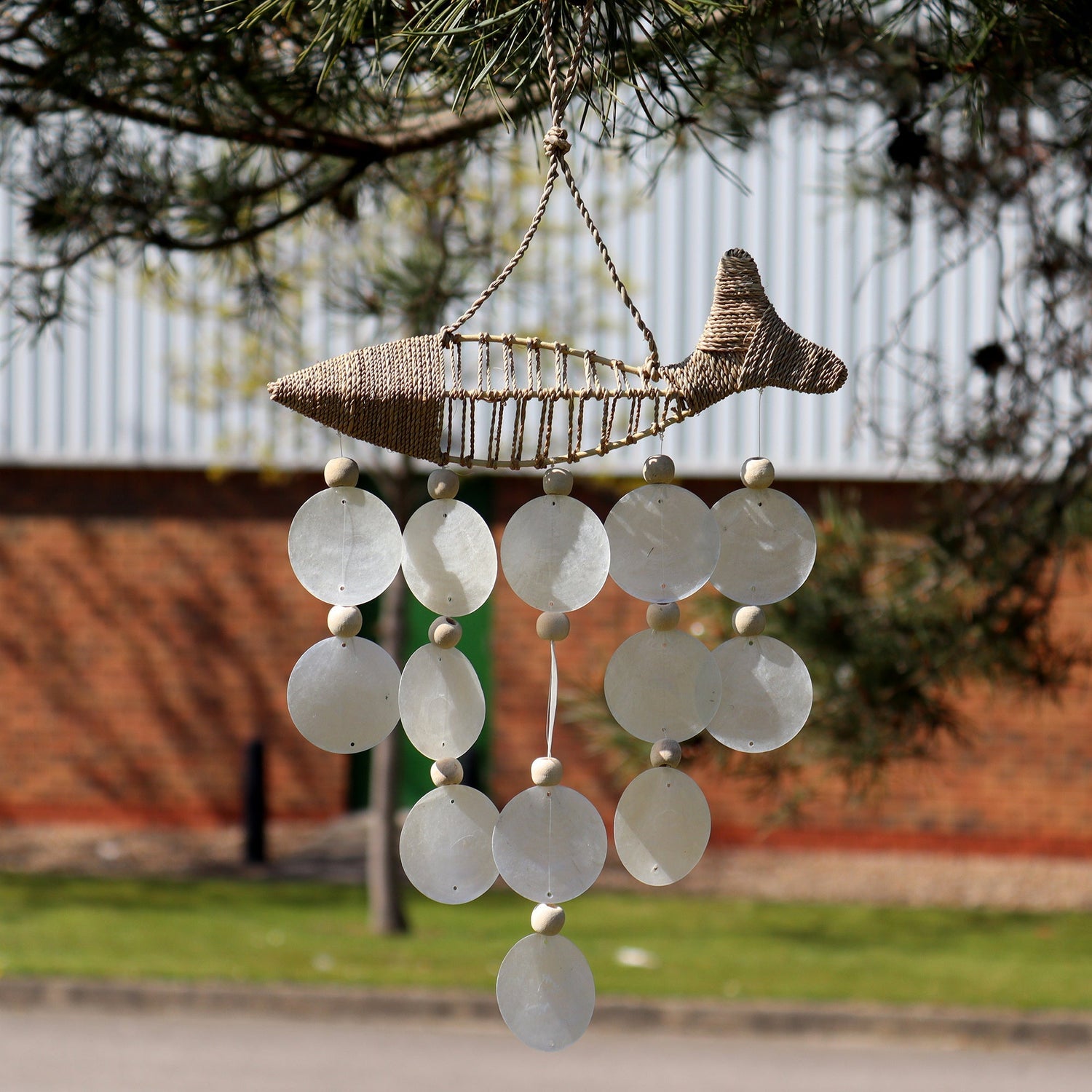 String Fish and Natural Copis Drop - SHAMTAM.COM