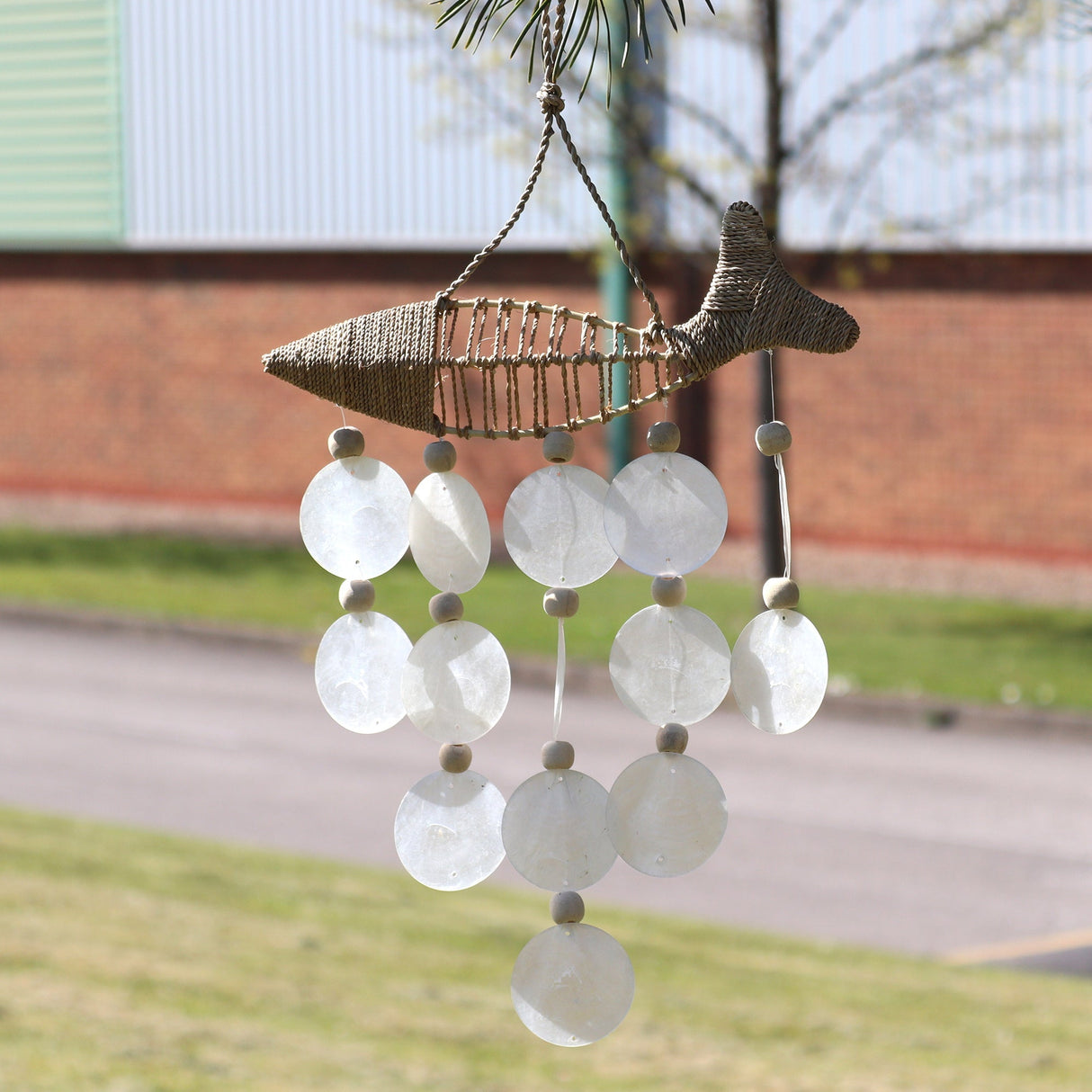 String Fish and Natural Copis Drop - SHAMTAM.COM