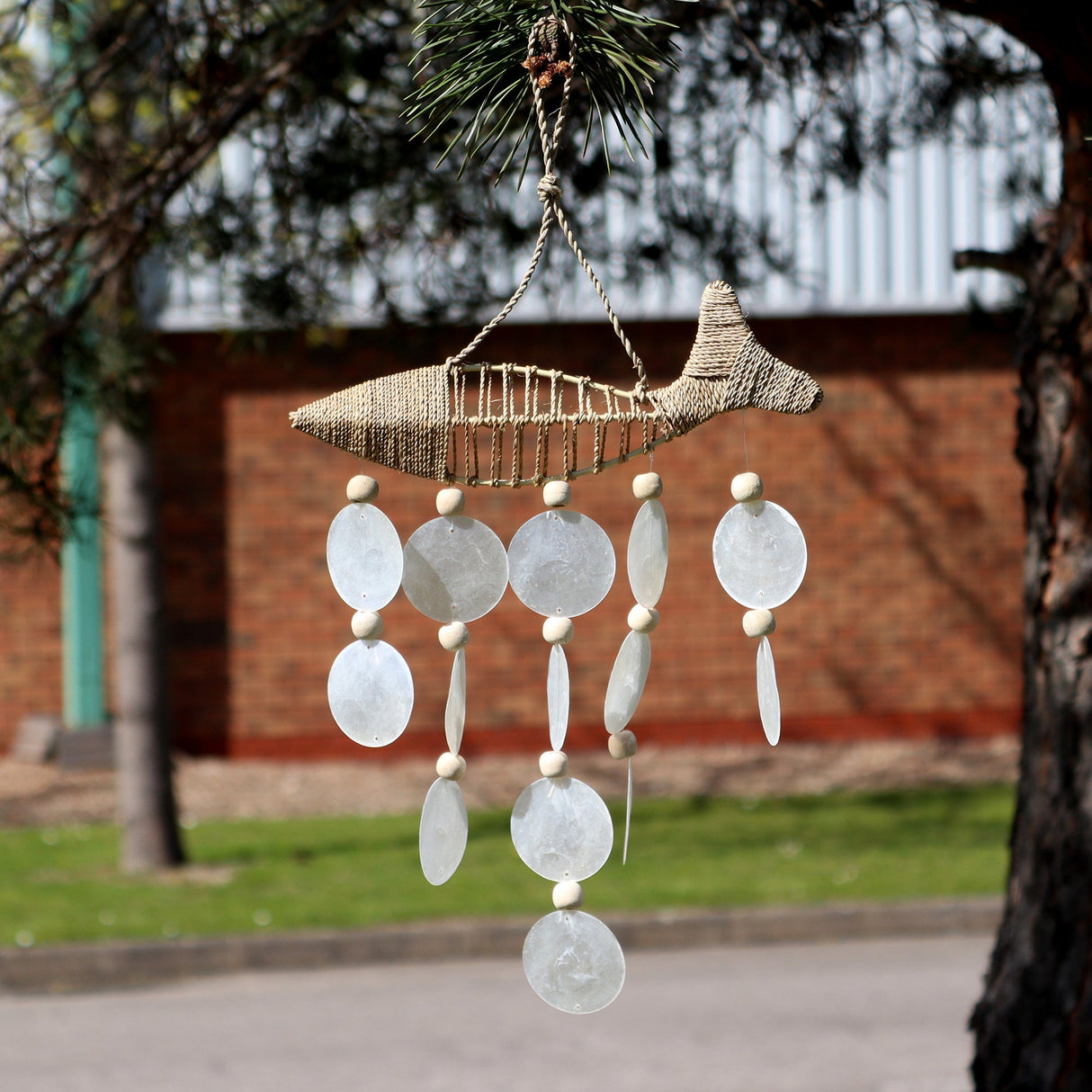 String Fish and Natural Copis Drop - SHAMTAM.COM