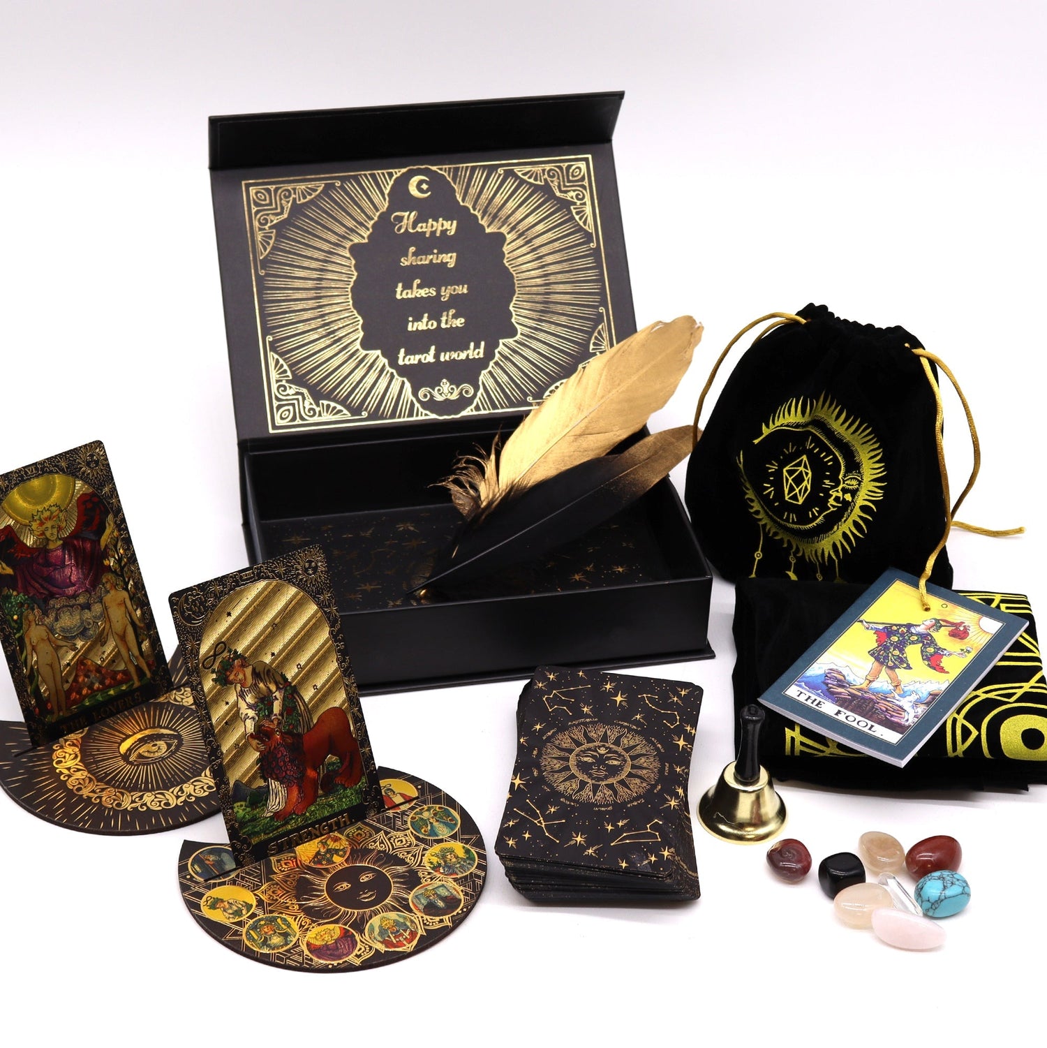 Gold Foil Tarot - Let the Magic Begin - Gift Set - SHAMTAM.COM