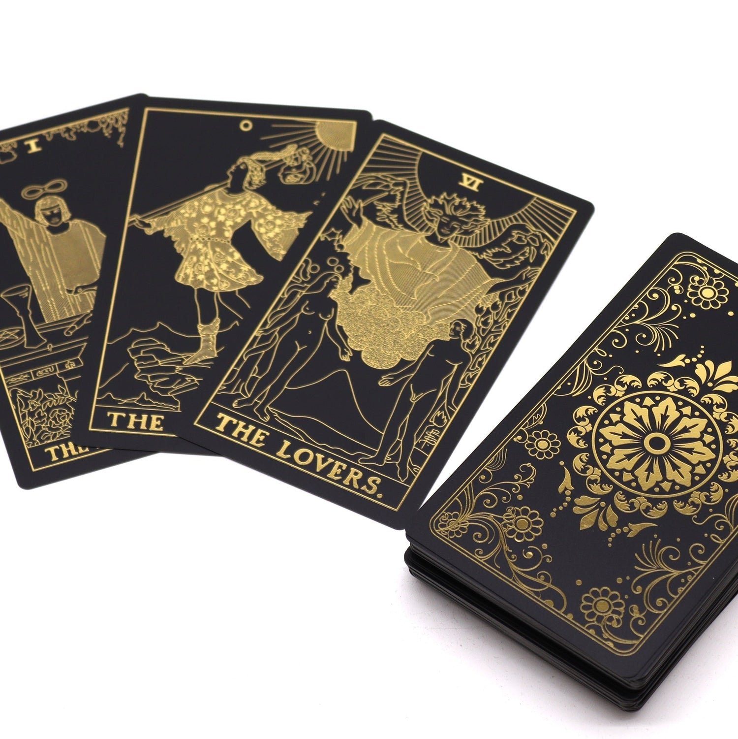Gold Foil Tarot Set with Book - Gift Box - SHAMTAM.COM