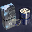 Taurus Zodiac Crystal Candle and Gemstone Bracelet Set - Lapis Lazuli & Moss Agate with Forest Fernwood & Patchouli Scent - SHAMTAM.COM
