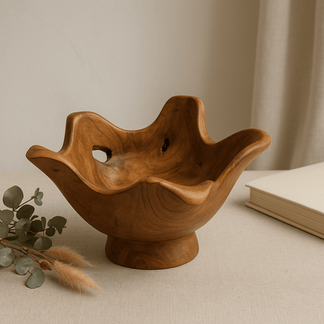 Teak Root Decorative Bowl - SHAMTAM.COM